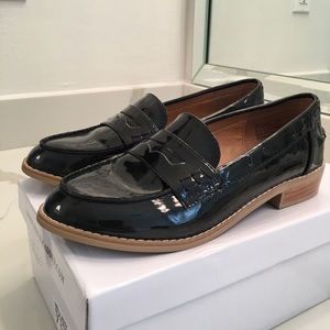 Steve Madden Black Penny Loafers